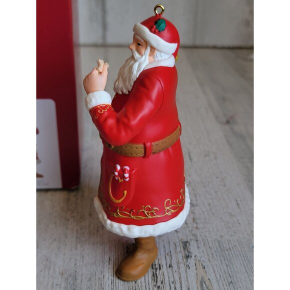 Hallmark special edition Santa Claus eating cookie ornament Xmas - Picture 6 of 7